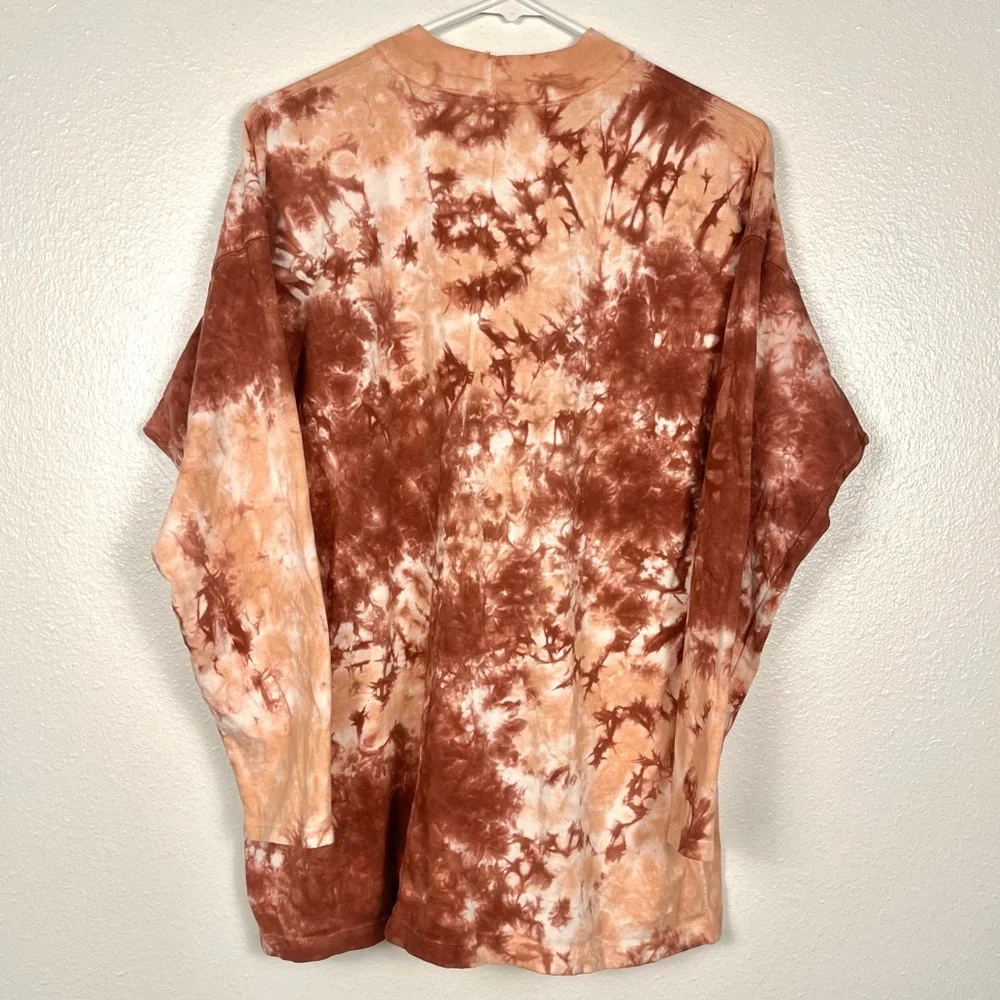 Free People We The Free Tie-Dye Long Sleeve Oversized T-Shirt Top XS
